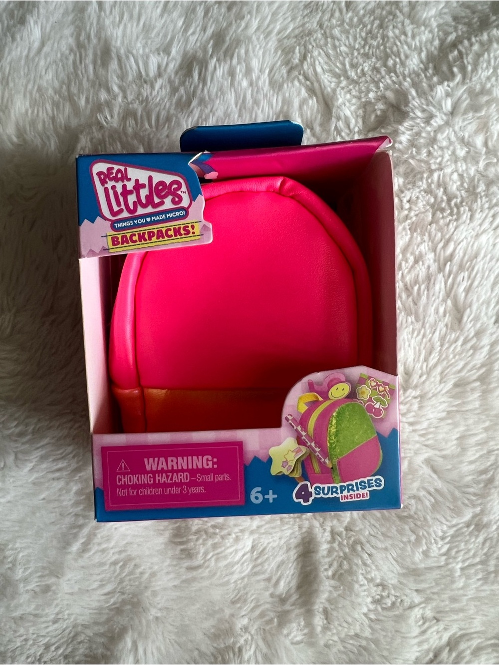 Real Littles Pink Mini Backpack with 4 Working Stationery Surprises Ages 6+